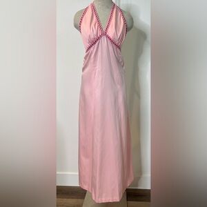 Vintage 60’s 70’s Maxi Halter Dress